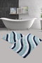 Mijölnir Juego de Alfombras de Baño de Acrílico Multicolor
